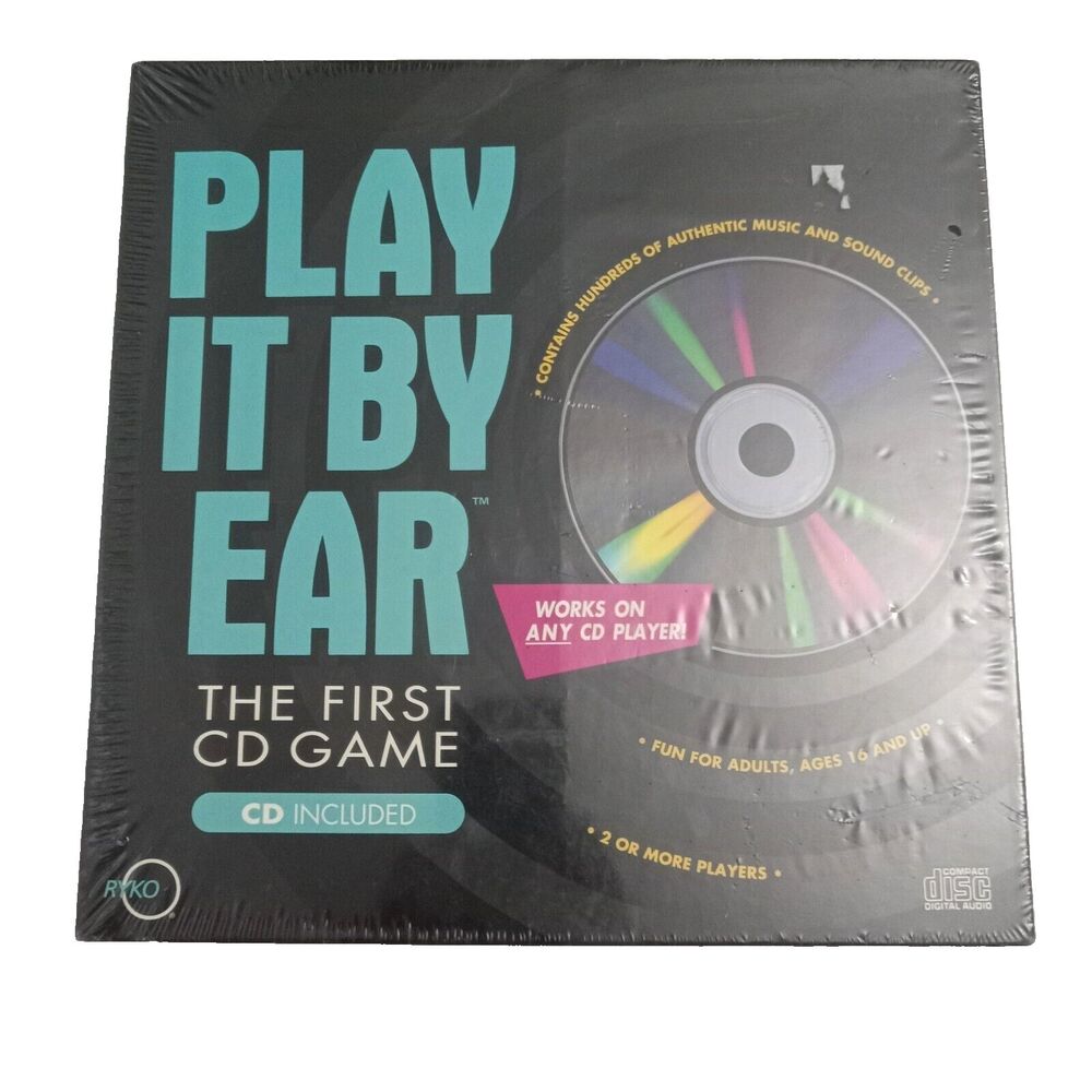 Play it By Ear First CD Game 1991 Complete Sealed 2 or More Players 16+ Vintage